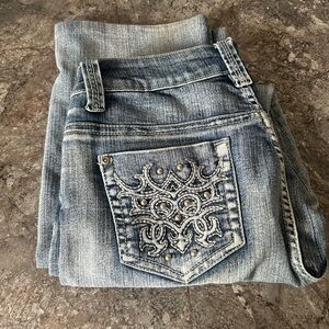 Elegant Light Blue Women's Straight Leg Jeans